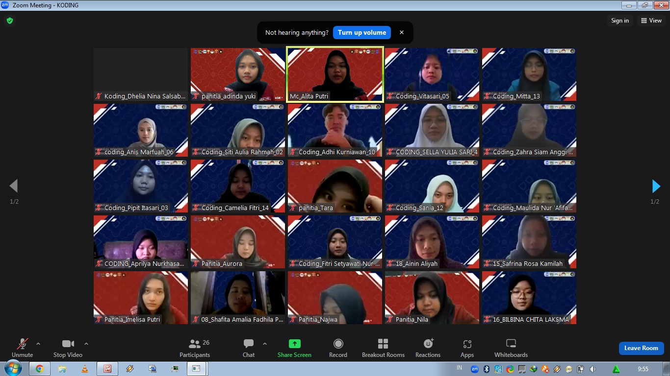 Peserta Memasuki Breakout Room Masing-Masing 